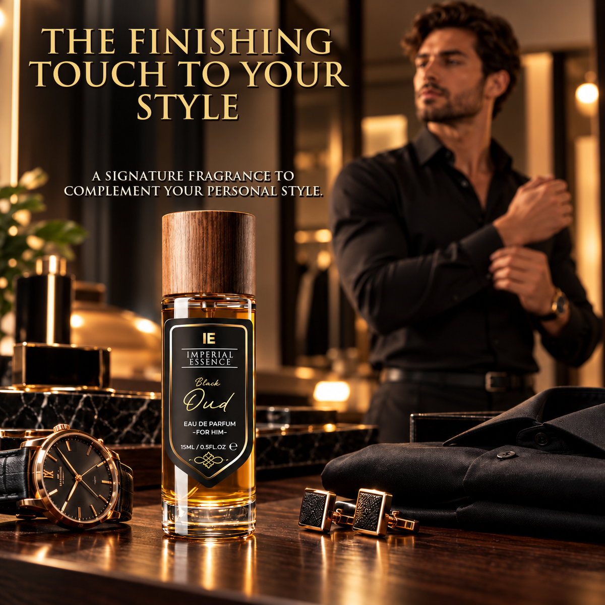 Travel Perfume 15ml – Long Lasting Eau de Parfum Fragrance Spray, Pocket-Sized Mini Perfume for Men