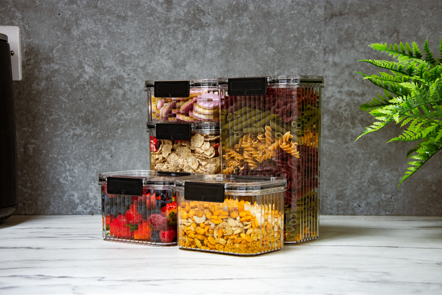 5-Piece Fluted Container Set - DSL