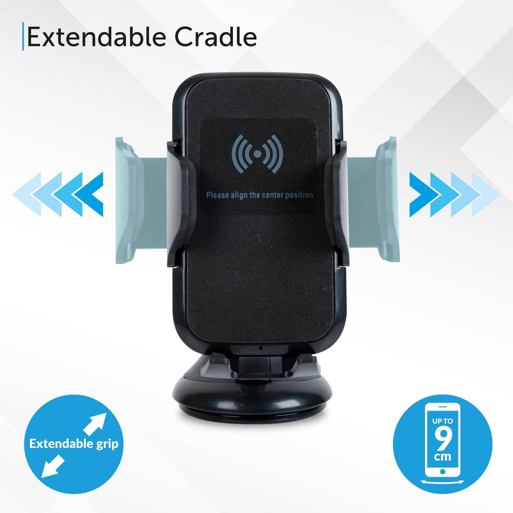 Qi Wireless Charging Phone Mount - DSL