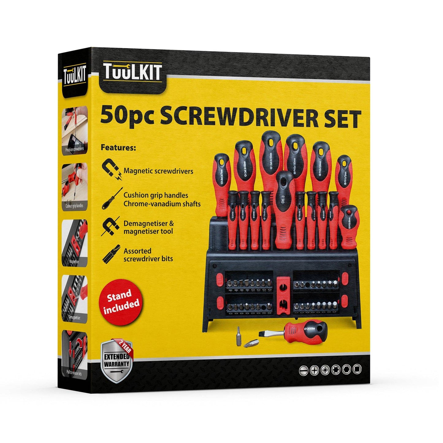 50 Piece Screwdriver Set with Stand - DSL