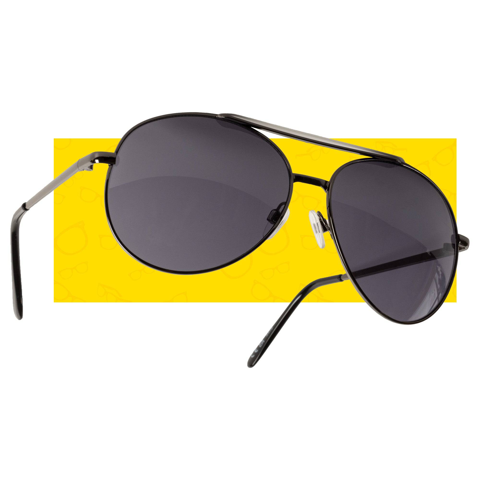 Aviator Sunglasses (Black) - Foster Grant | DSL