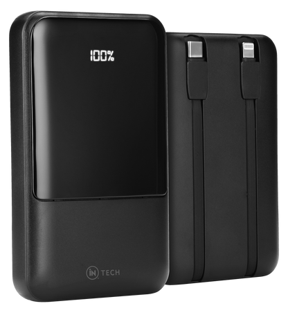 iN Tech 10,000 mAh Powerbank - Lightning & Type C