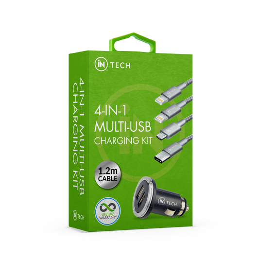 4-in-1 Universal USB  Charging Kit - iN Tech