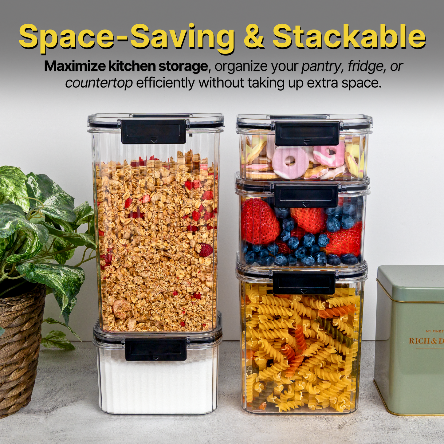 5-Piece Fluted Container Set - DSL