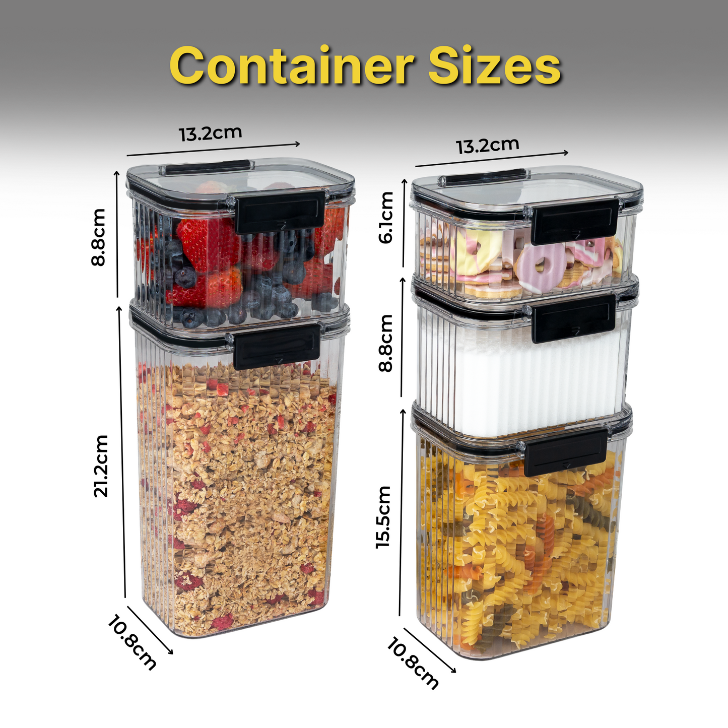 5-Piece Fluted Container Set - DSL
