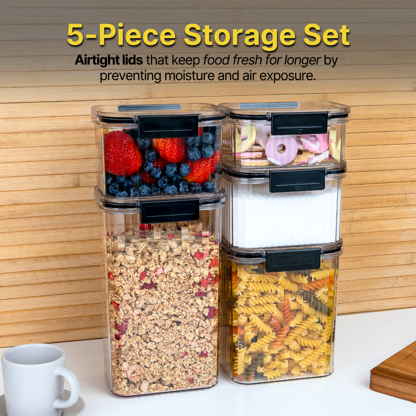 5-Piece Fluted Container Set - DSL