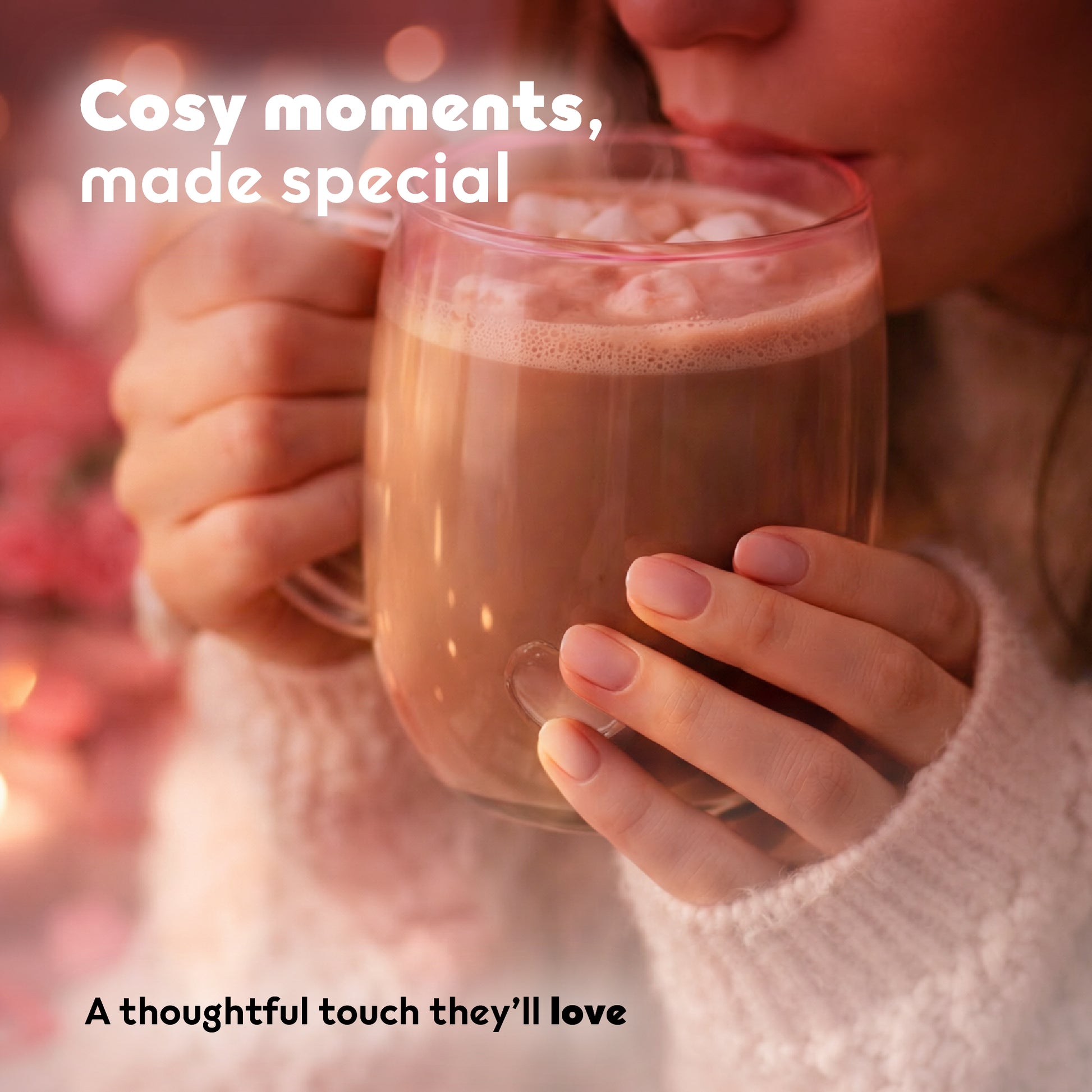 Glass Cup with 3D Heart – Clear Glass Mug Romantic Valentine’s Day Gift for Her & Him - DSL