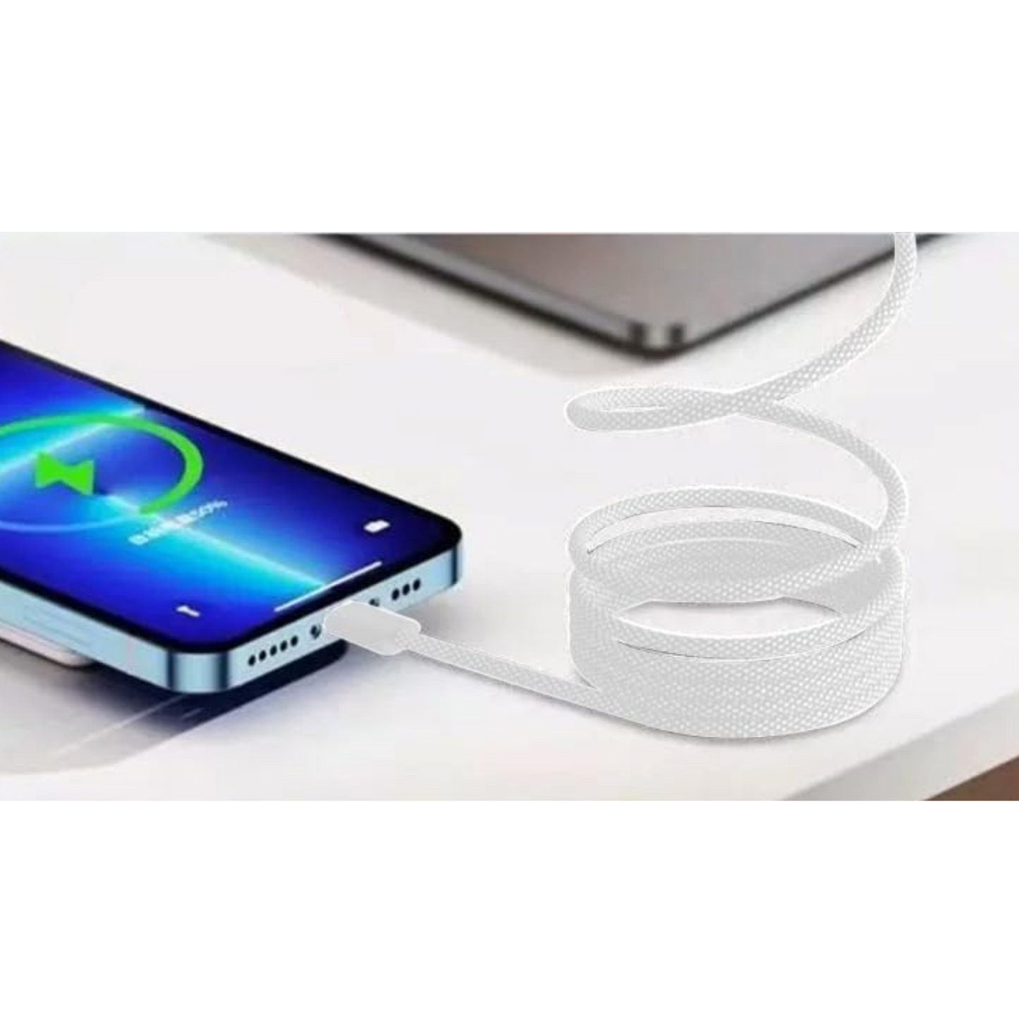 iN Tech USB-A to Lightning Cable - iPhone Charger Nylon Braided Cable - DSL