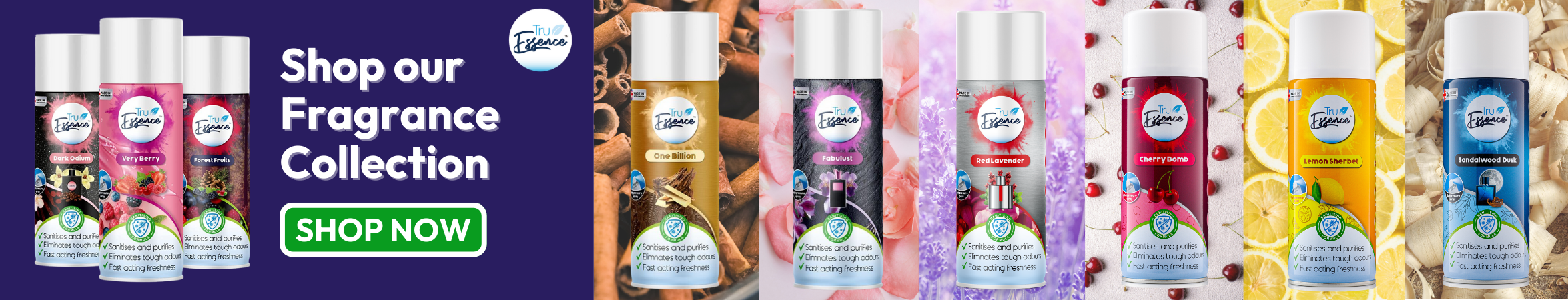 Browse Air Fresheners and fragrances for your home and car. Choose from a range of scents of spray, gel or hanging air fresheners from DSL. Shop our TruEssence collection or explore the designer fragrance inspired air fresheners. Make your home smell fresher for longer.