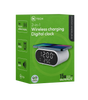 2-in-1 Digital Wireless Charging Alarm Clock | 15W Fast Qi Charger