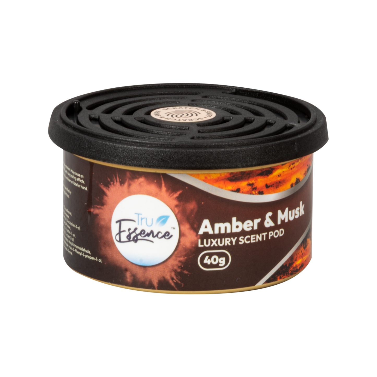 TruEssence Tin Air Freshener | Organic Fibre Filling & Scent-Control Lid For Car, Home & Office