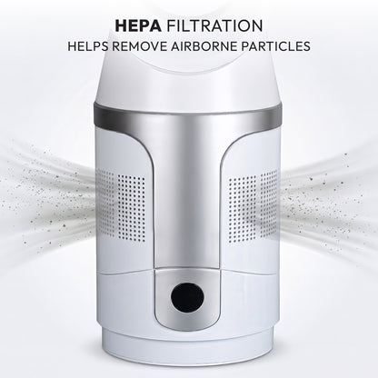 iN Bladeless Fan Cooler & Heater 3-in-1 with HEPA Air Purifier – 8 Speed with Remote Control | Hot & Cool Tower Fan | Allergen-Free Air