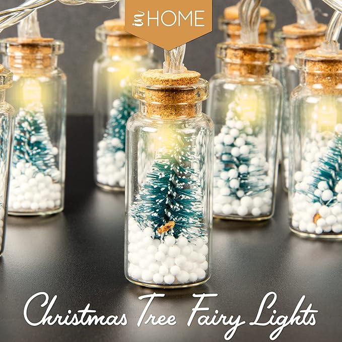 Christmas Tree Fairy Christmas Light - Decorative Lights (Set of 10 Glass Lights) - DSL