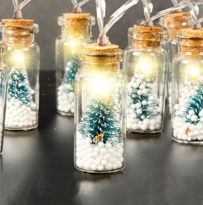 Christmas Tree Fairy Christmas Light - Decorative Lights (Set of 10 Glass Lights)