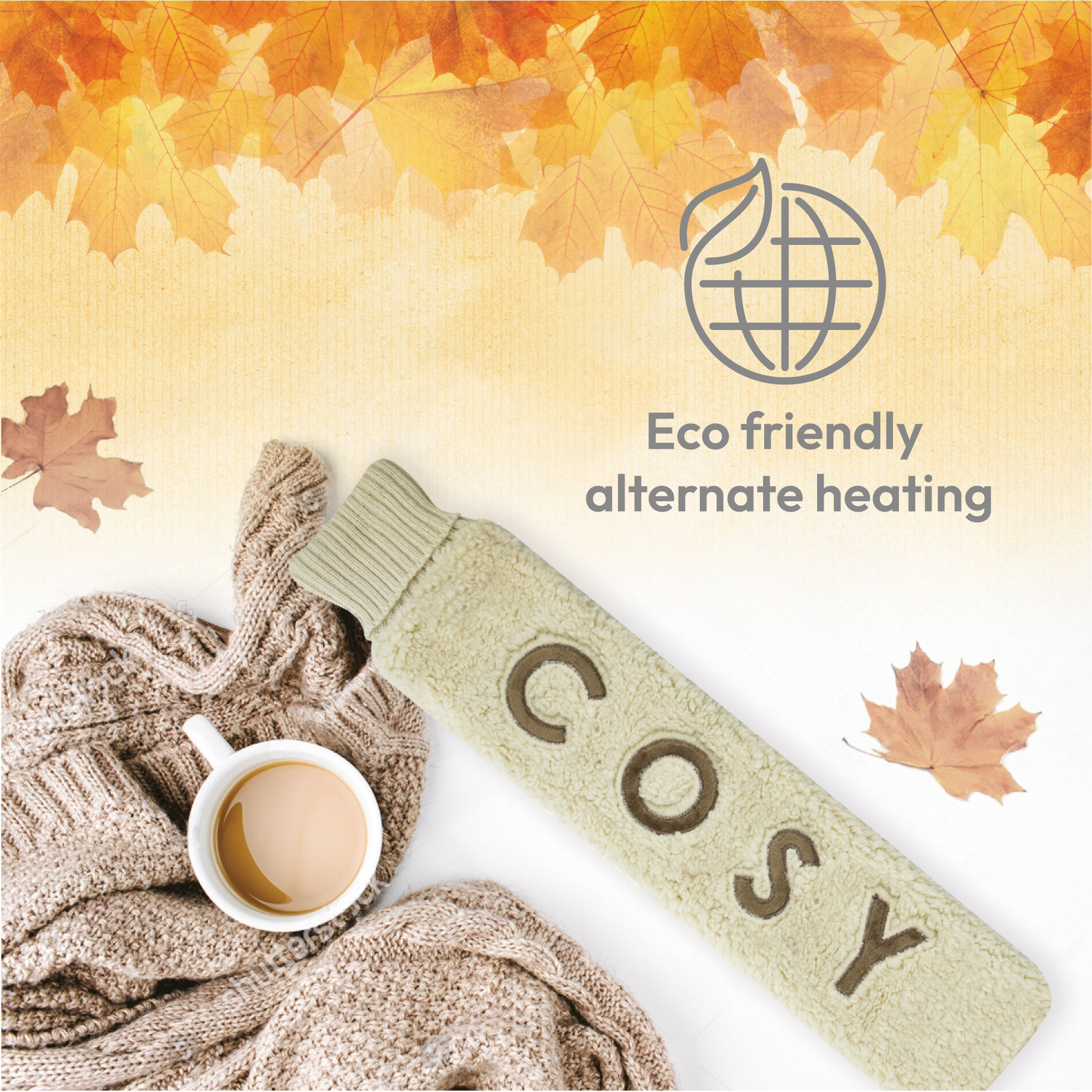 Cosy Hot Water Bottle with Super Soft Fleece - DSL
