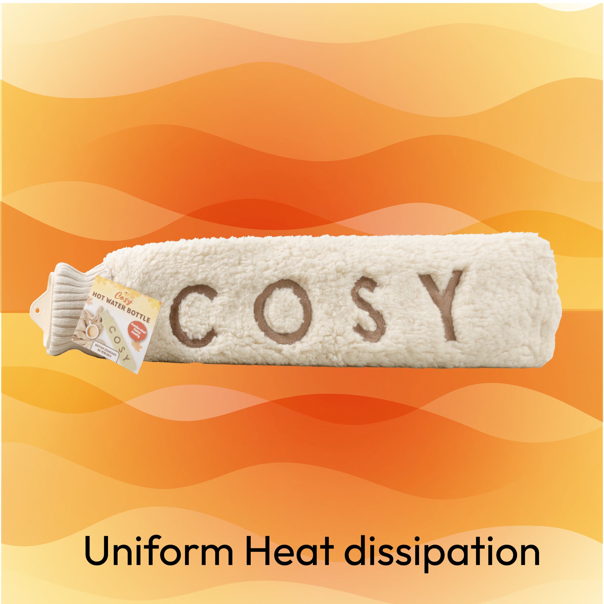 Cosy Hot Water Bottle with Super Soft Fleece - DSL