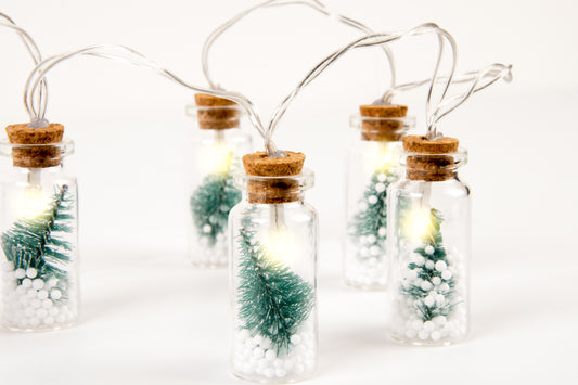Christmas Tree Fairy Christmas Light - Decorative Lights (Set of 10 Glass Lights)