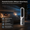 iN Bladeless Fan Cooler & Heater 3-in-1 with HEPA Air Purifier – 8 Speed with Remote Control | Hot & Cool Tower Fan | Allergen-Free Air