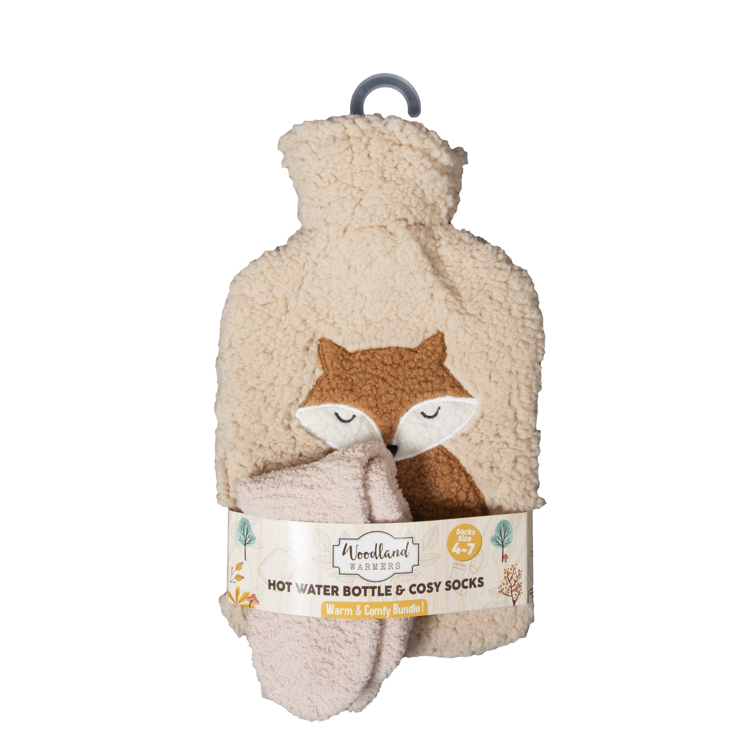 Super Soft Hot Water Bottle with Socks