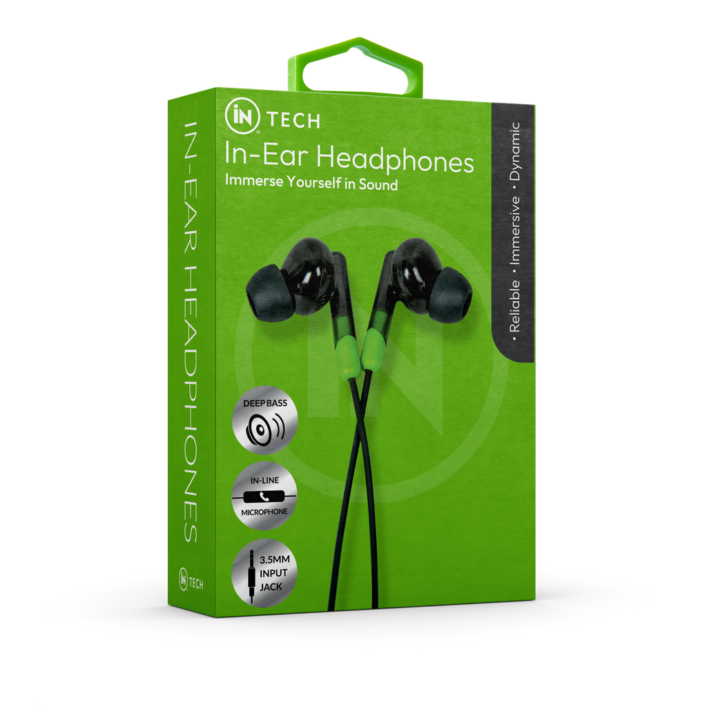 iN Tech Wired Earphones With Mic