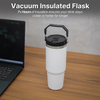 Stainless Steel Water Bottle - Double Wall Vacuum Insulated Tumbler with Straw & Air-Tight Seal, BPA-Free Travel Mug, Spill-Resistant, 7 Hour Insulation for Hot or Cold Drinks, Quencher - DSL
