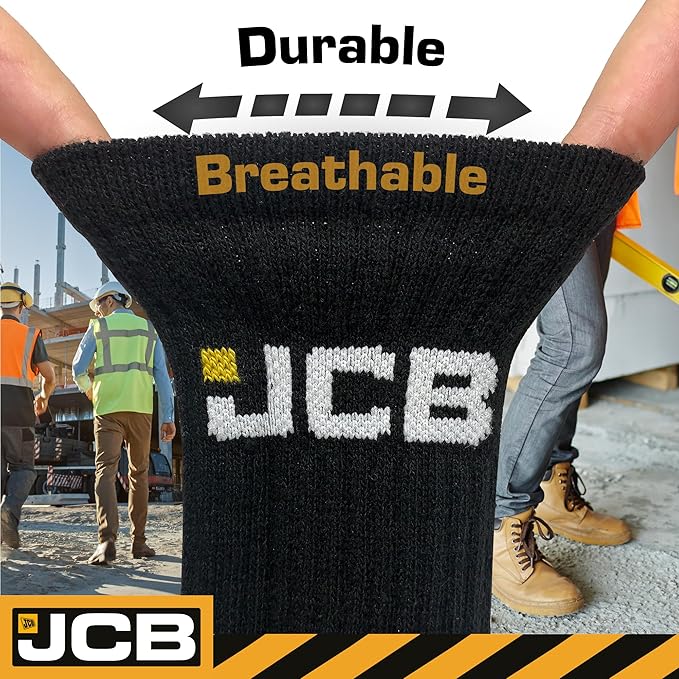 JCB Work Socks - Work Wear Boot Socks - DSL