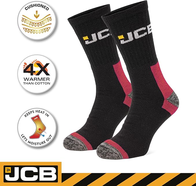 JCB Work Socks - Work Wear Boot Socks