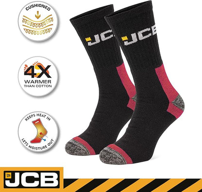 JCB Work Socks - Work Wear Boot Socks - DSL