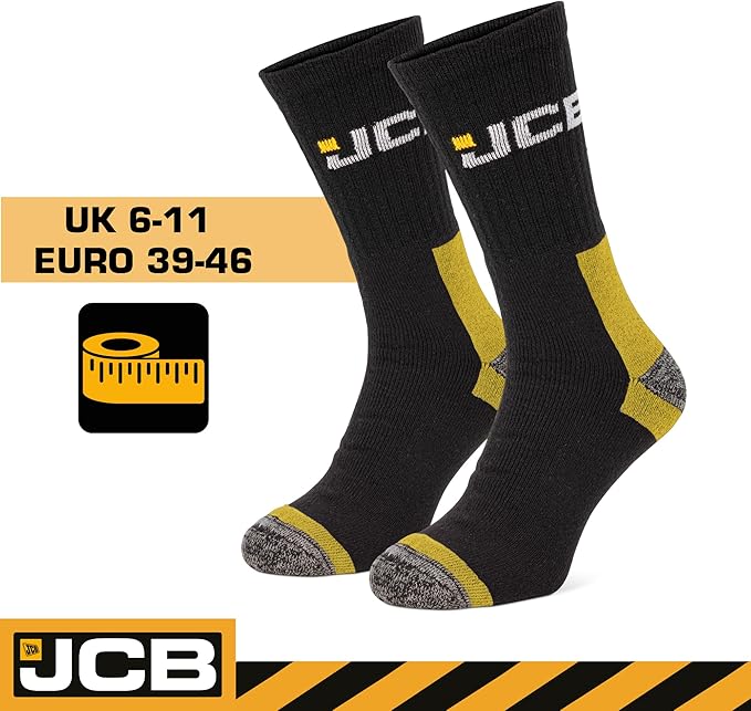 JCB Work Socks - Work Wear Boot Socks - DSL