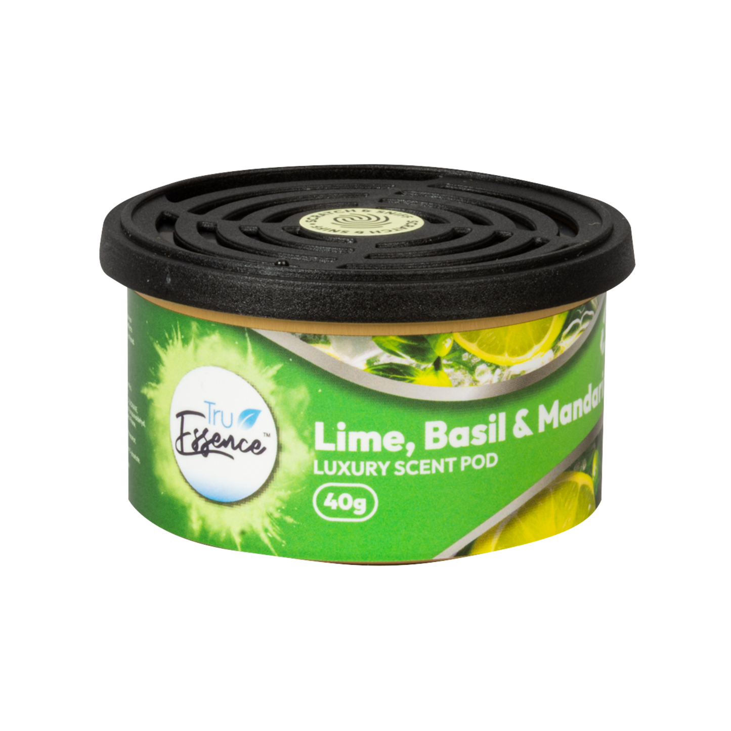 TruEssence Tin Air Freshener | Organic Fibre Filling & Scent-Control Lid For Car, Home & Office