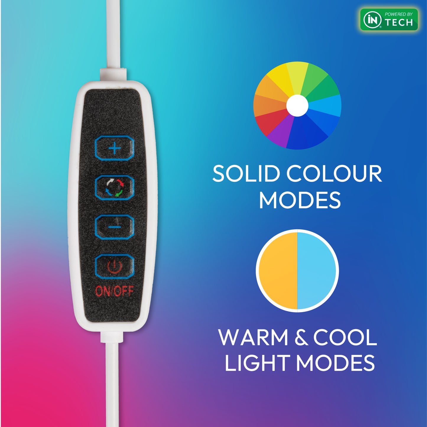 iN LED Table Lamp | Colour Changing RGB LED Bedside Lamp - DSL