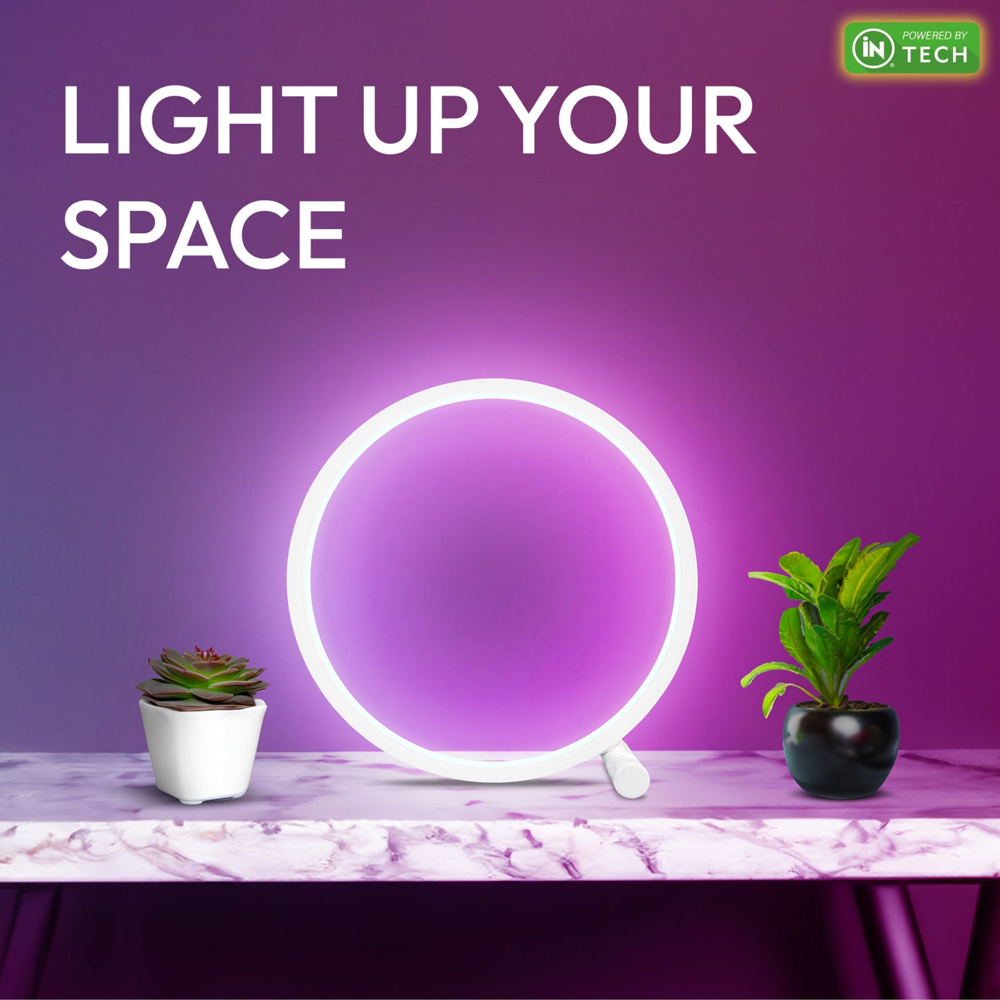 iN LED Table Lamp | Colour Changing RGB LED Bedside Lamp - DSL