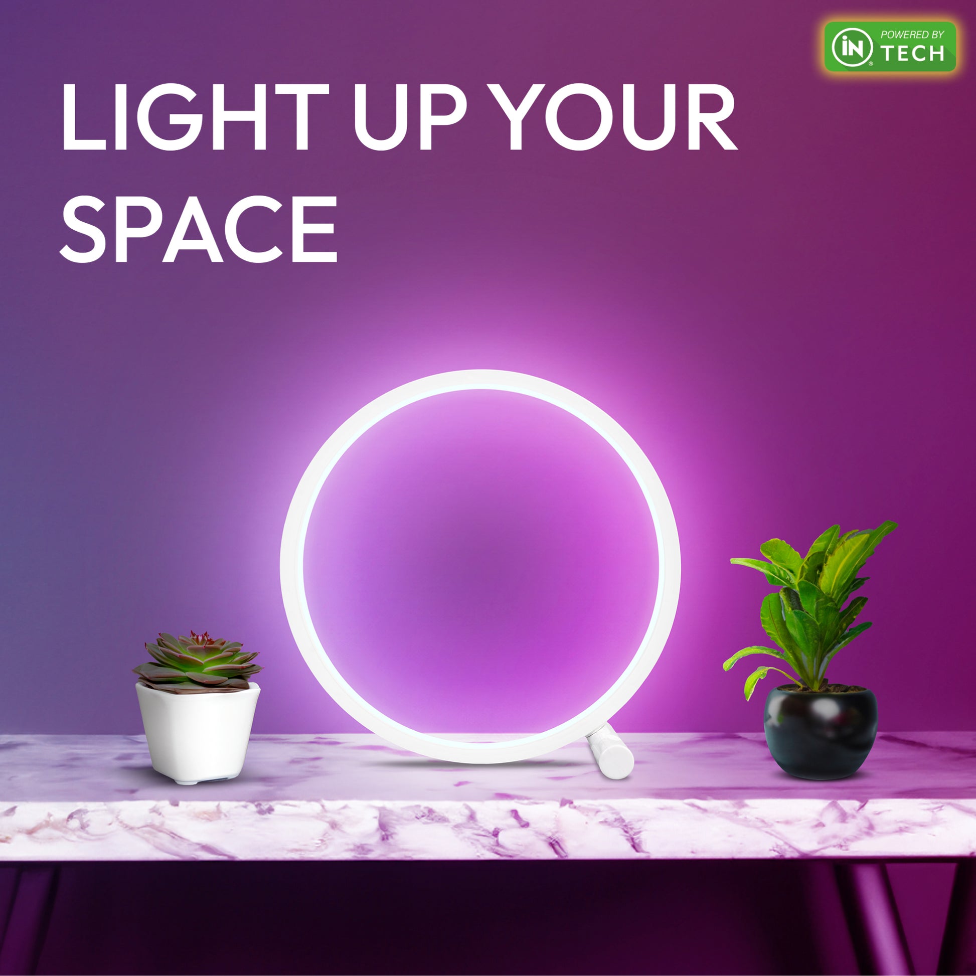 iN LED Table Lamp | Colour Changing RGB LED Bedside Lamp - DSL