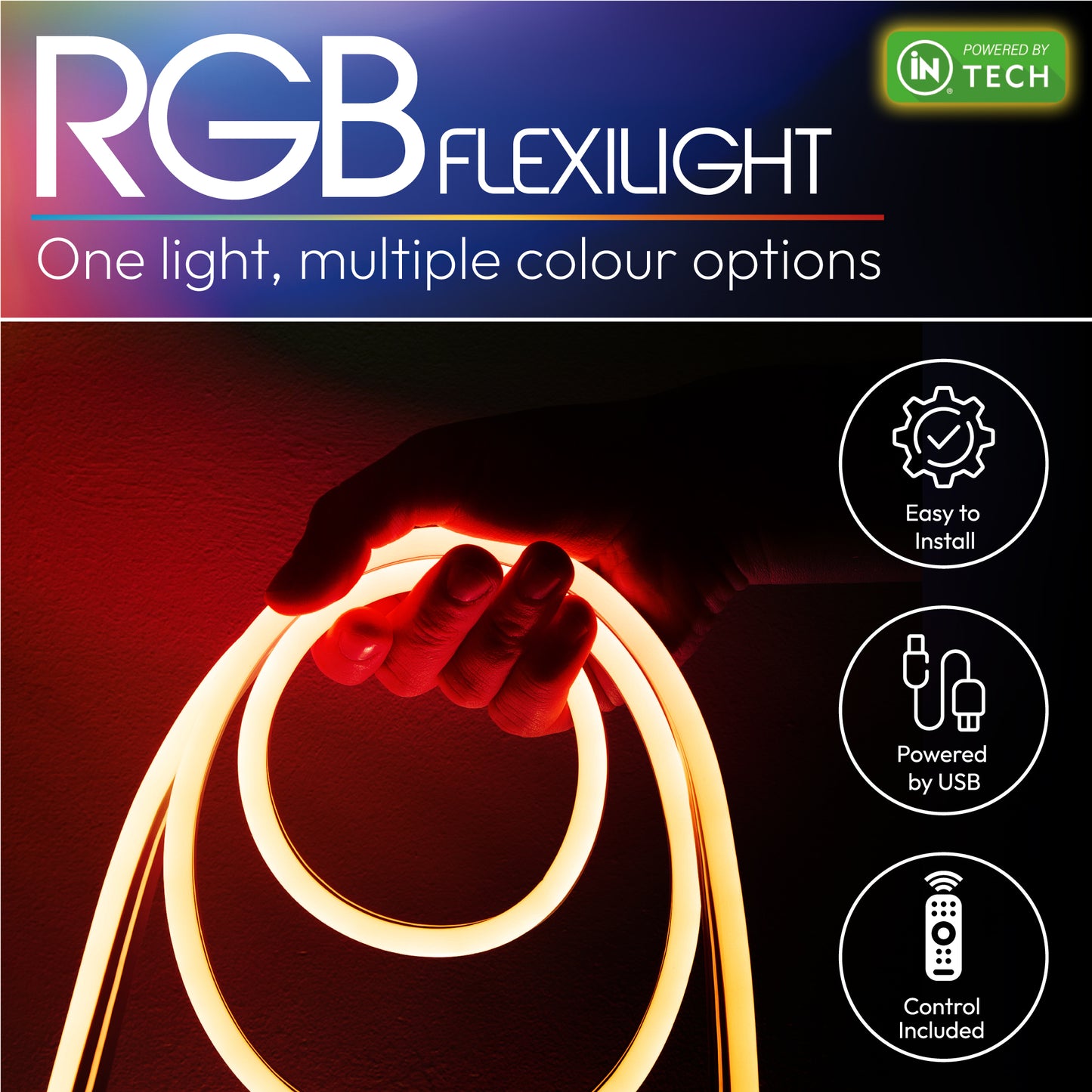 LED Strip Light - RGB Colour Changing Light with Remote - DSL
