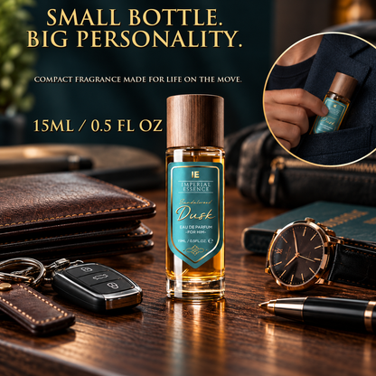 Travel Perfume 15ml – Long Lasting Eau de Parfum Fragrance Spray, Pocket-Sized Mini Perfume for Men