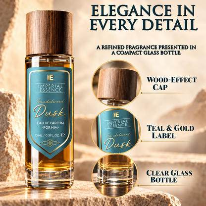 Travel Perfume 15ml – Long Lasting Eau de Parfum Fragrance Spray, Pocket-Sized Mini Perfume for Men