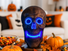 iN Halloween Spooky LED Skull - Colour Changing LED Lights - Spooky Sounds - Motion Detection - Halloween Decoration Size 19 x 8 x 30 cm - DSL