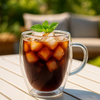 iN Insulated Glass Mug 350ml – Double Wall Borosilicate Glass Coffee Cup for Hot & Cold Drinks, Lightweight Heat Resistant Glassware for Latte, Tea, Cappuccino, Iced Coffee, Mocktails & Desserts - DSL