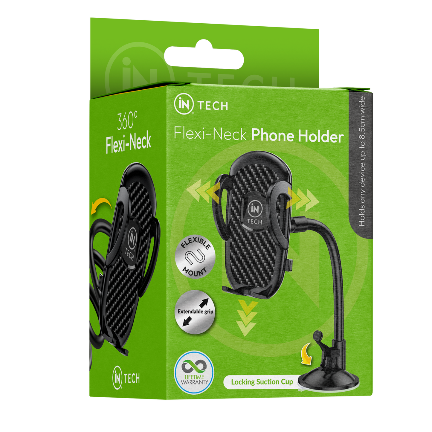 Flexi Neck Phone Holder for Car – Adjustable Hands-Free Mobile Stand | Flexible Long Arm Mount for Smartphones - DSL