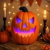iN Halloween LED Pumpkin - Halloween Decoration - Colour Changing - Spooky Sounds - Motion Detection -Size 21.5x10x30cm - DSL