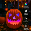 iN Halloween LED Pumpkin - Halloween Decoration - Colour Changing - Spooky Sounds - Motion Detection -Size 21.5x10x30cm - DSL