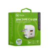iN Tech 20W Type C and USB Fast Charger Compact Double Plug Adapter