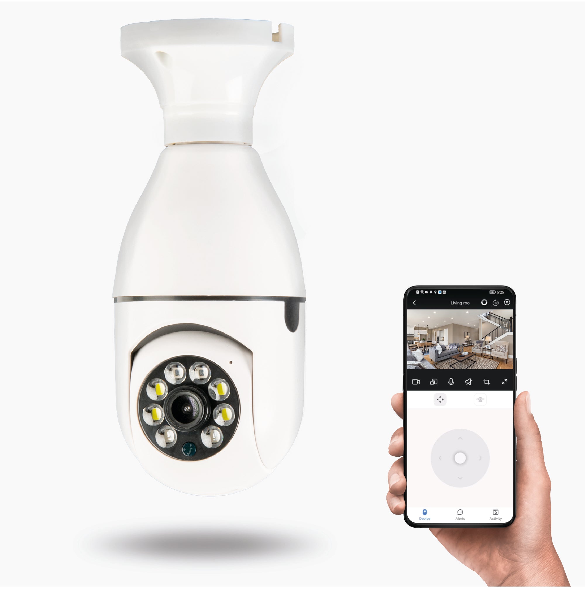 Smart 360° Home Bulb Security Camera - DSL