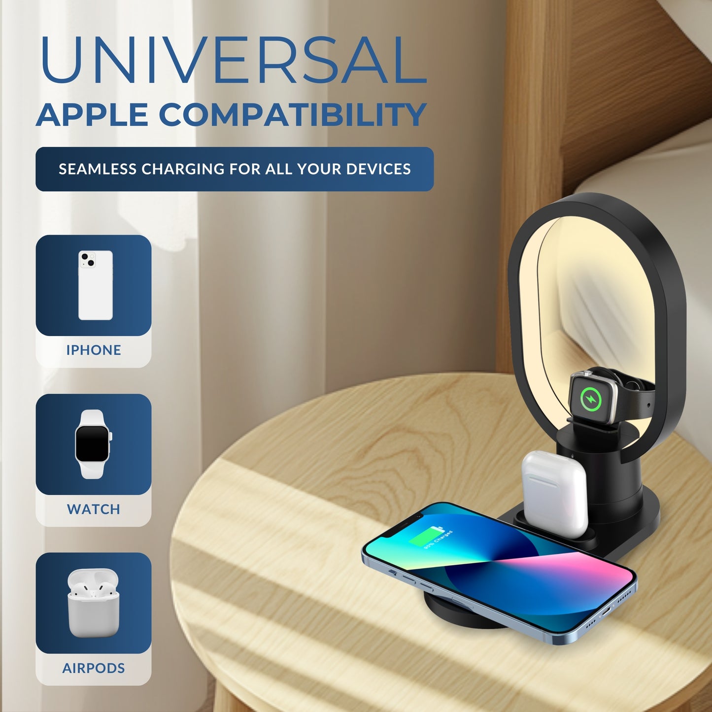3-in-1 Wireless Charging Station for Apple Devices| Wireless Charger for Apple Watch & AirPods - DSL