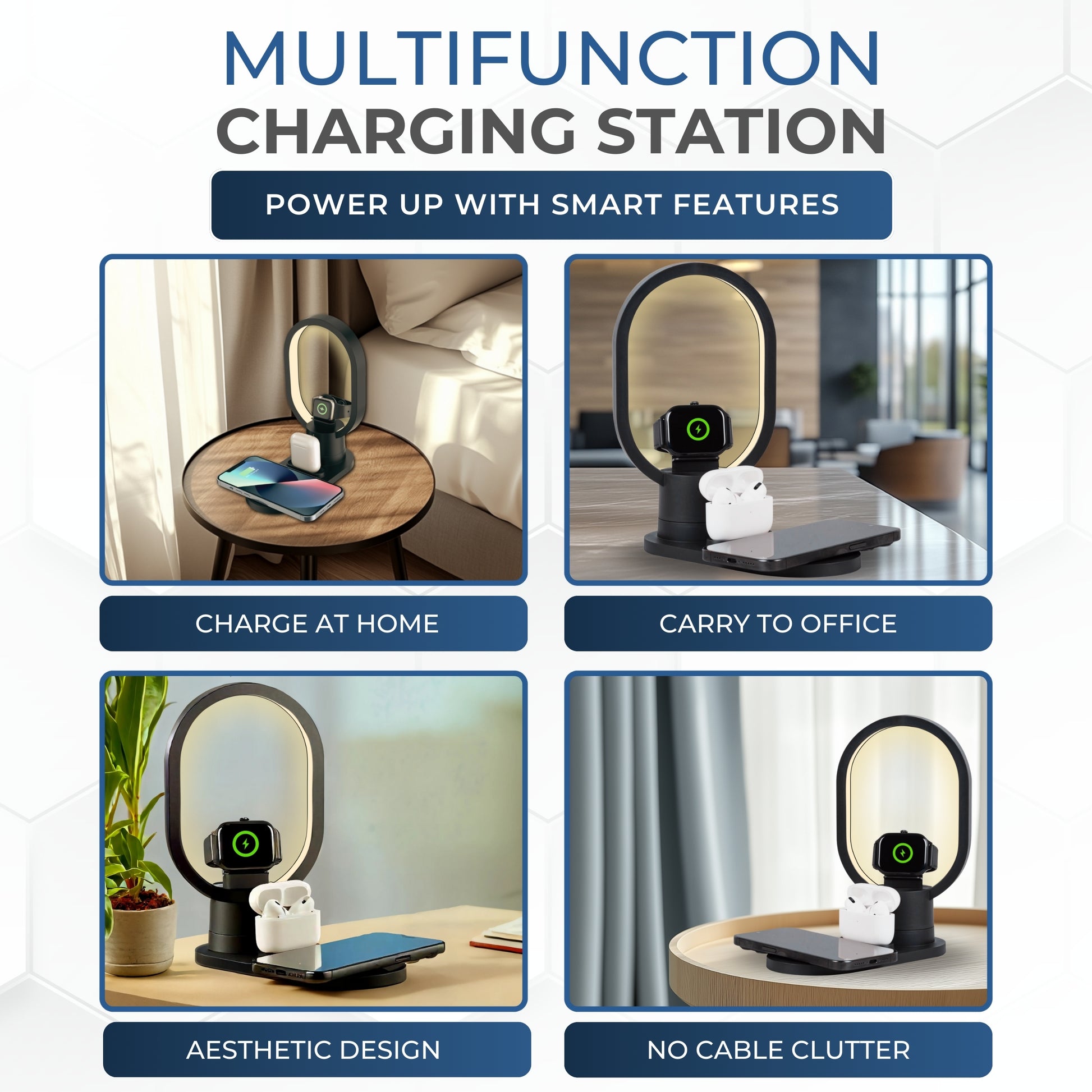 3-in-1 Wireless Charging Station for Apple Devices| Wireless Charger for Apple Watch & AirPods - DSL