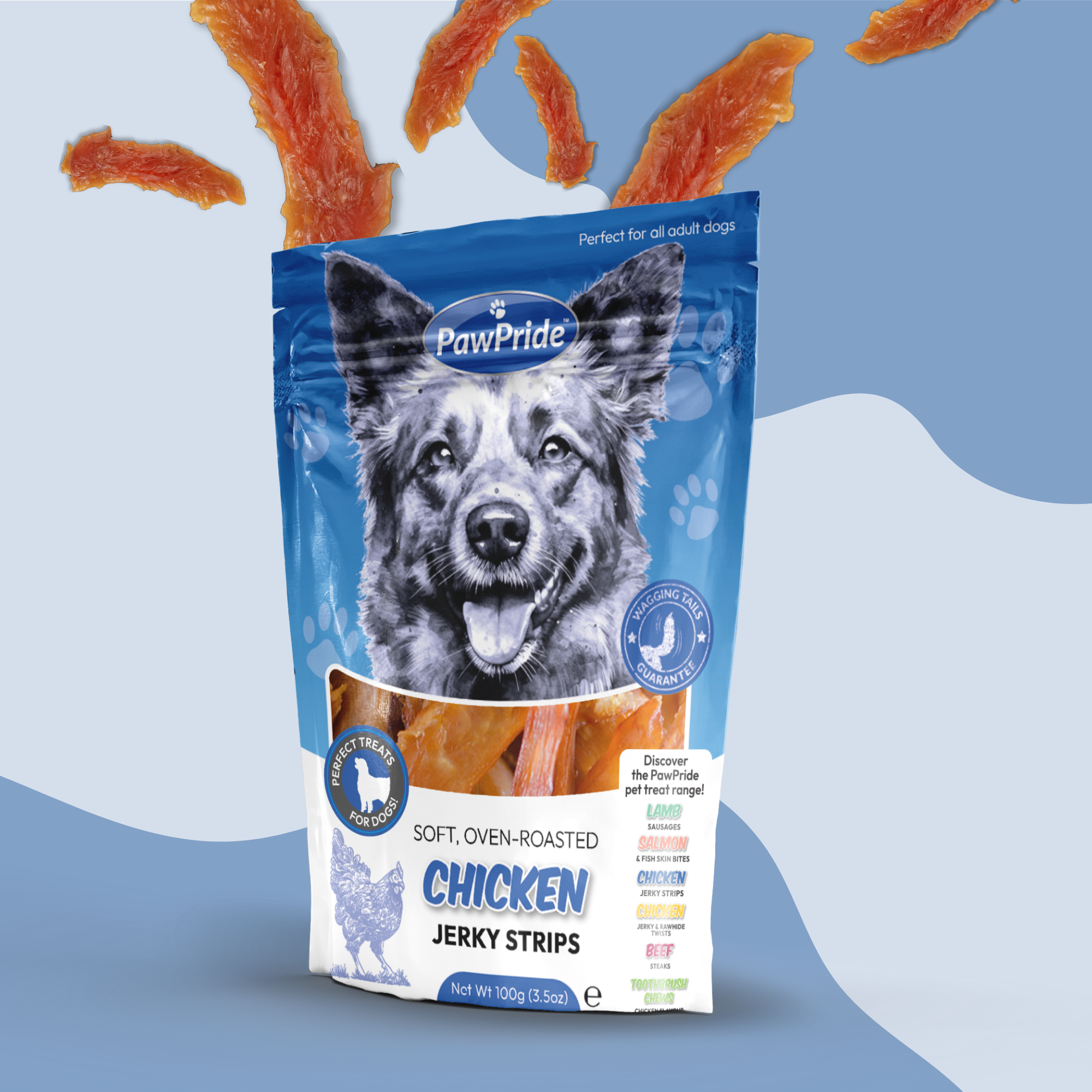 Chicken Jerky Strips - Dog Treats from PawPride