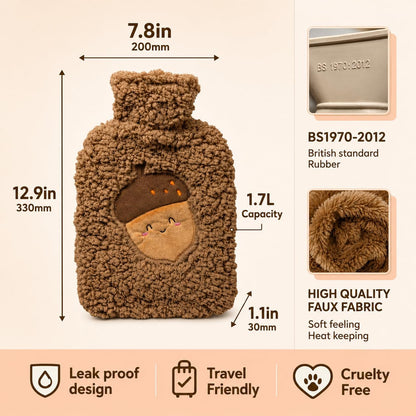Hot Water Bottle with Soft Cover