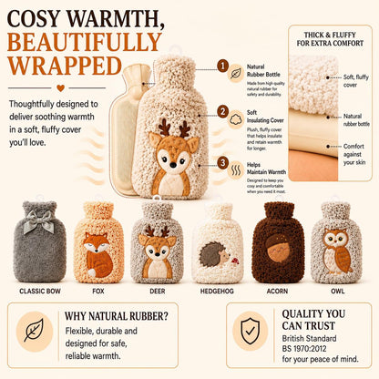 Hot Water Bottle with Soft Cover