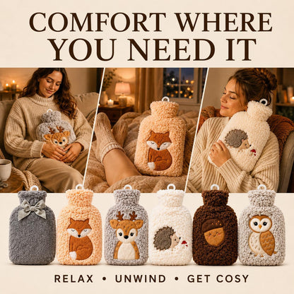 Hot Water Bottle with Soft Cover