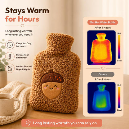 Hot Water Bottle with Soft Cover